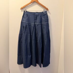 Denim Maxi Skirt